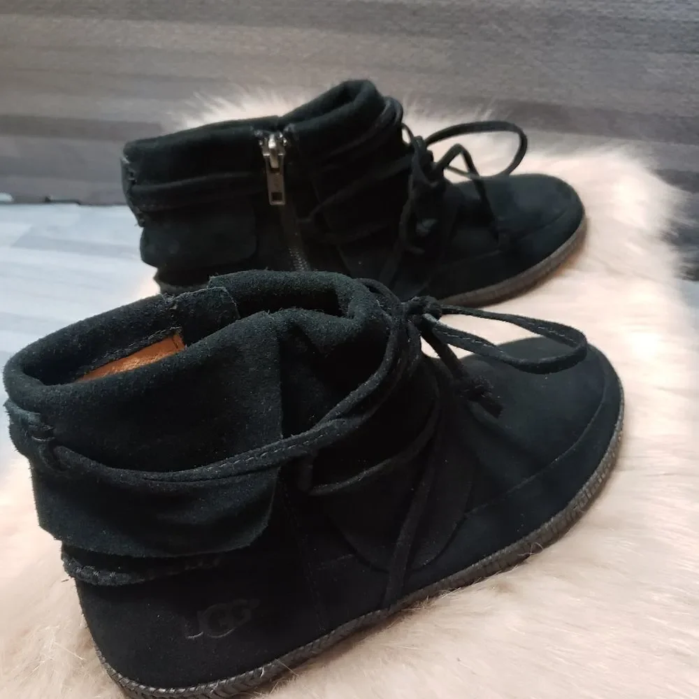 UGG Australia Black Reid Women suede shoe